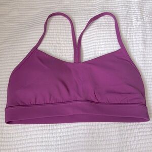 Lululemon Flow Y Sports Bra - Sz 8 Pinky Pirple